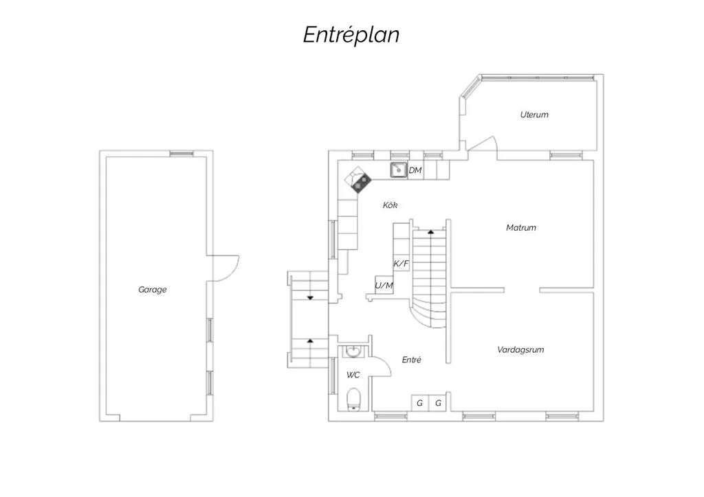 Plan - Classic 1928 Villa with Garden in Tomelilla