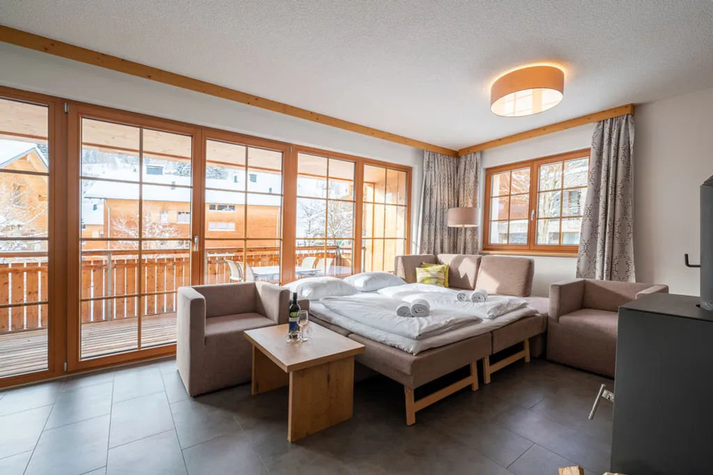 Chambres - 6-Personne Apartment with Ski Access in Bürserberg