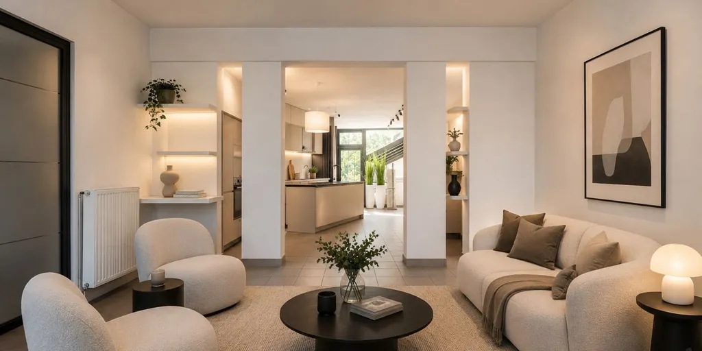 Séjour - Maison Rénovée avec Jardin Naturel à Mol