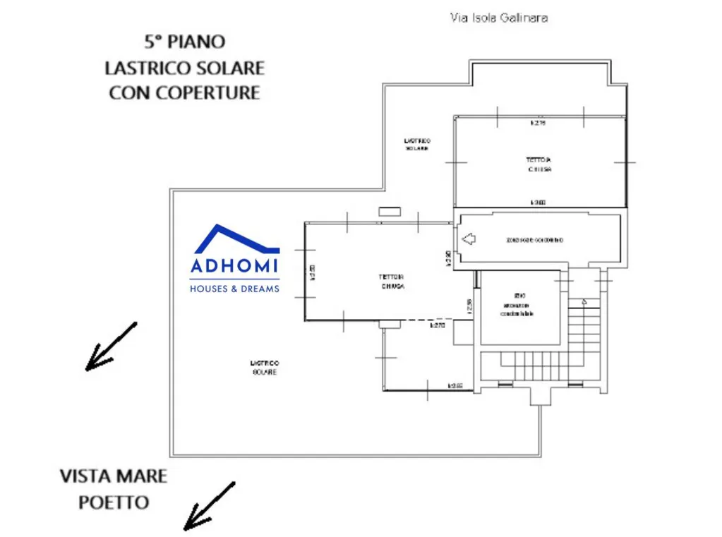 Plan - Penthouse with Sea View in Cagliari