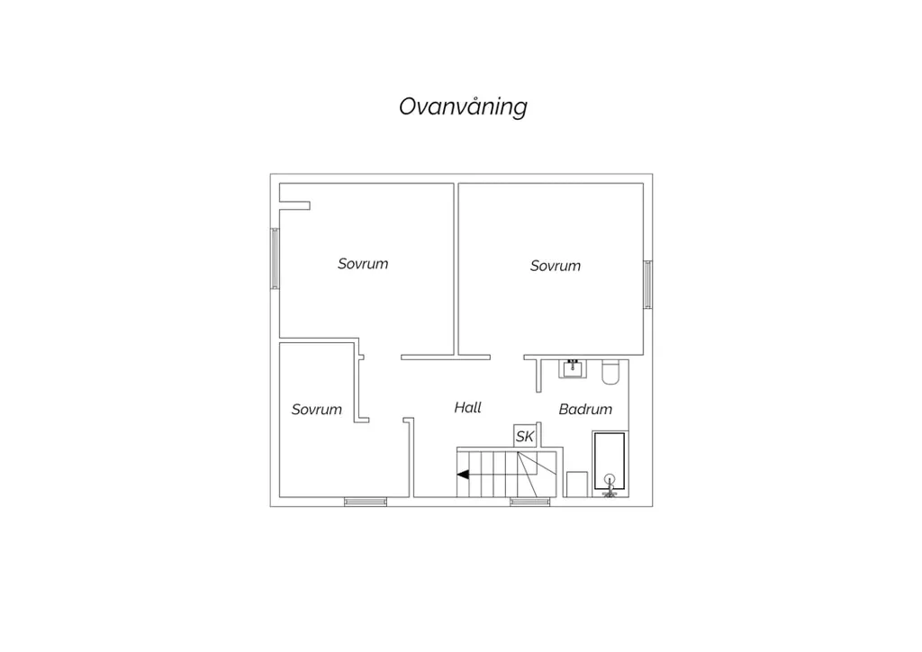 Plaan - Renovated Semi-detached House in Central Trelleborg