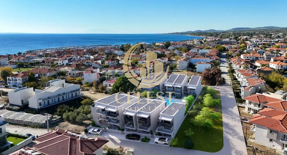 Õhuvaade - Newly Built Apartment with Garden in Sithonia