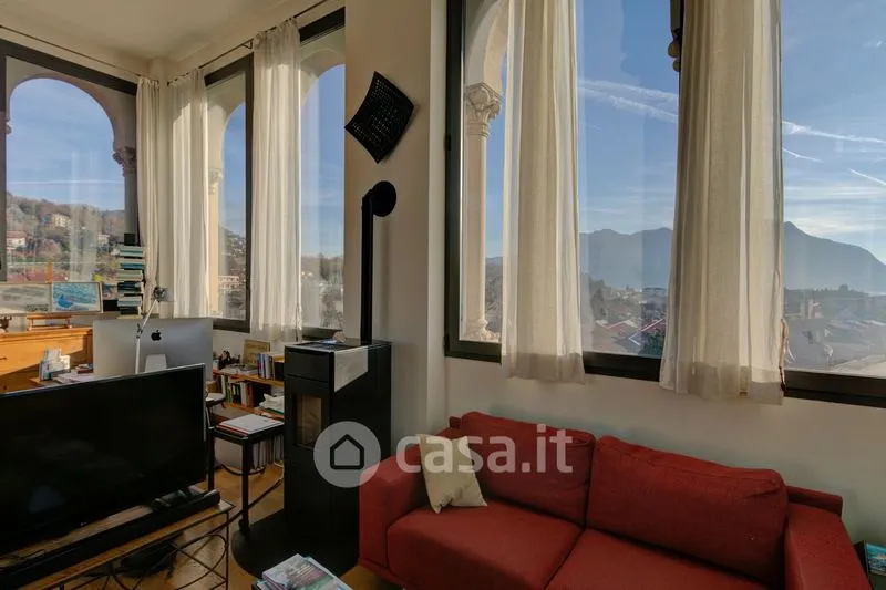 Living Room - Rear-Converted Attico with Balcony in Verbania