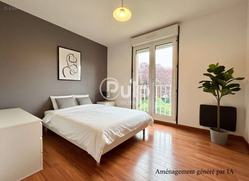Camere da letto - Bright Apartment with Garage in Bully-les-Mines