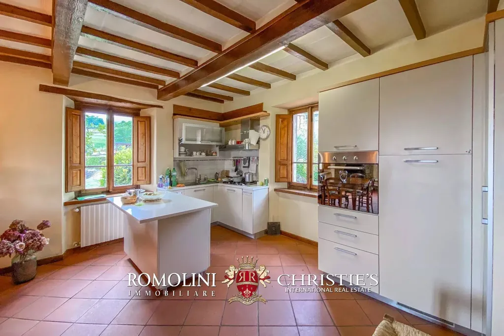 Köök - Country House with Panoramic View near Caprese Michelangelo