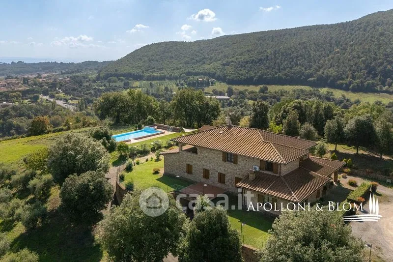 Vue aérienne - Rustic Farmhouse with Pool in Montepulciano