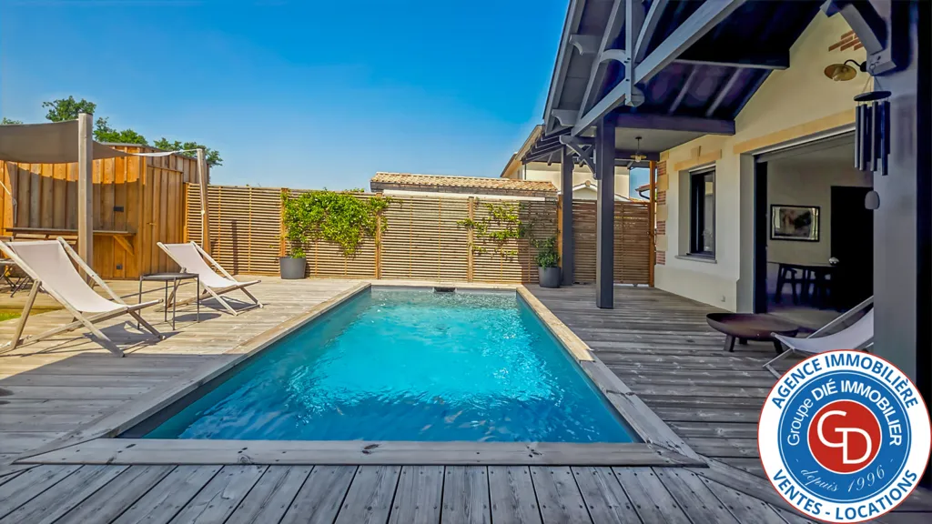 Bassein - Contemporary Villa with Pool in Mios