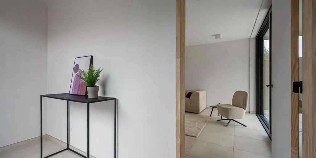 Entrée - Maison Neuve avec Terrasse et Jardin à Langemark