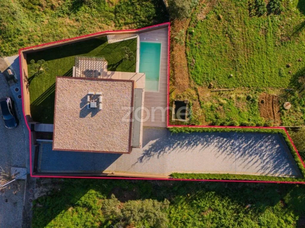 Vue aérienne - Contemporary House with Pool in Cabreiros, Braga