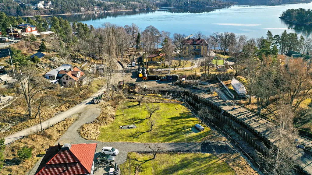 Õhuvaade - Buildable Plot with Water View in Gustavsvik