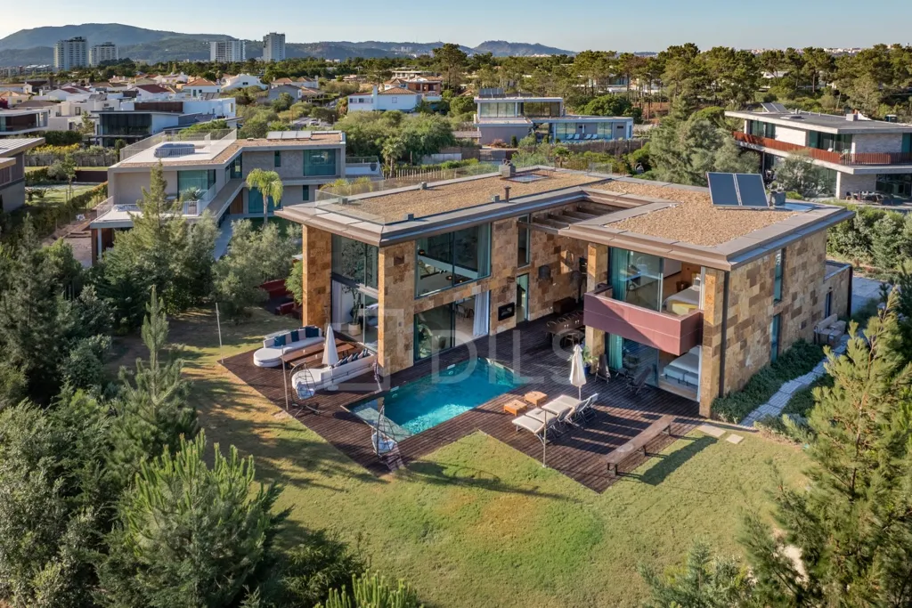 Aerial - Modern Villa with Sea View in Troia Resort