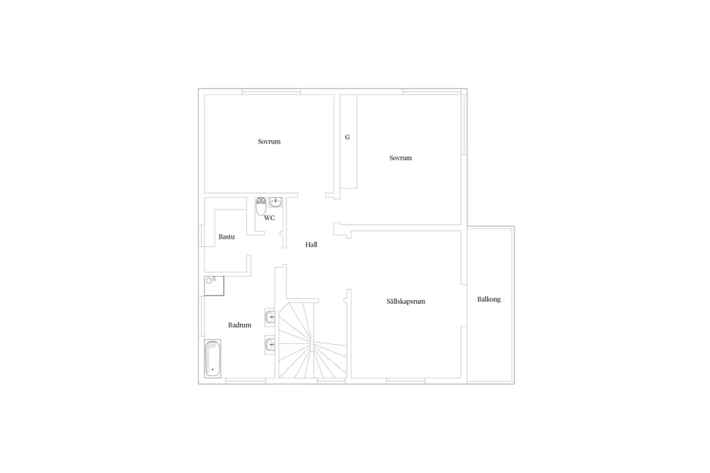 Planimetria - Funkis Villa with Garden in Örgryte