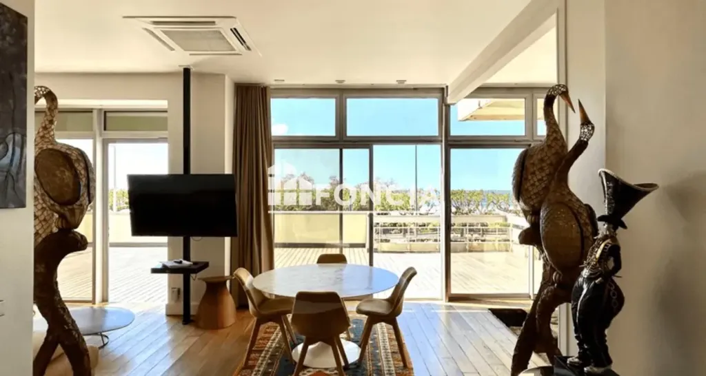 Séjour - Appartement T2 avec Vue Océan à Biarritz
