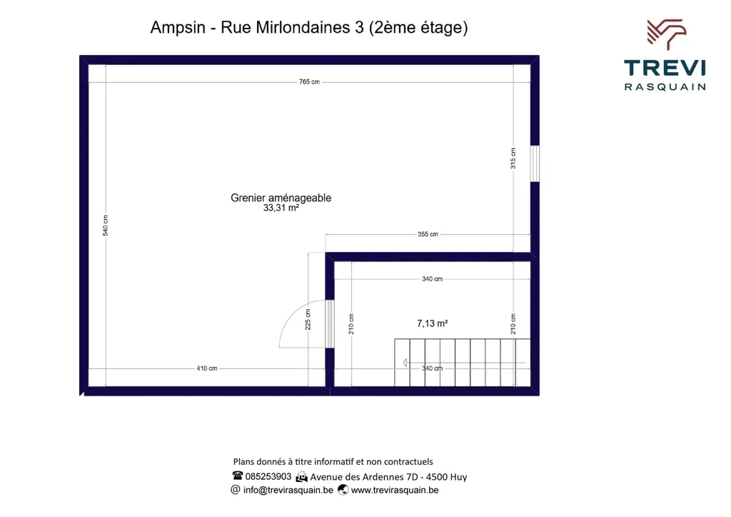 Plan - Maison avec Garage sur les Hauteurs d'Amay