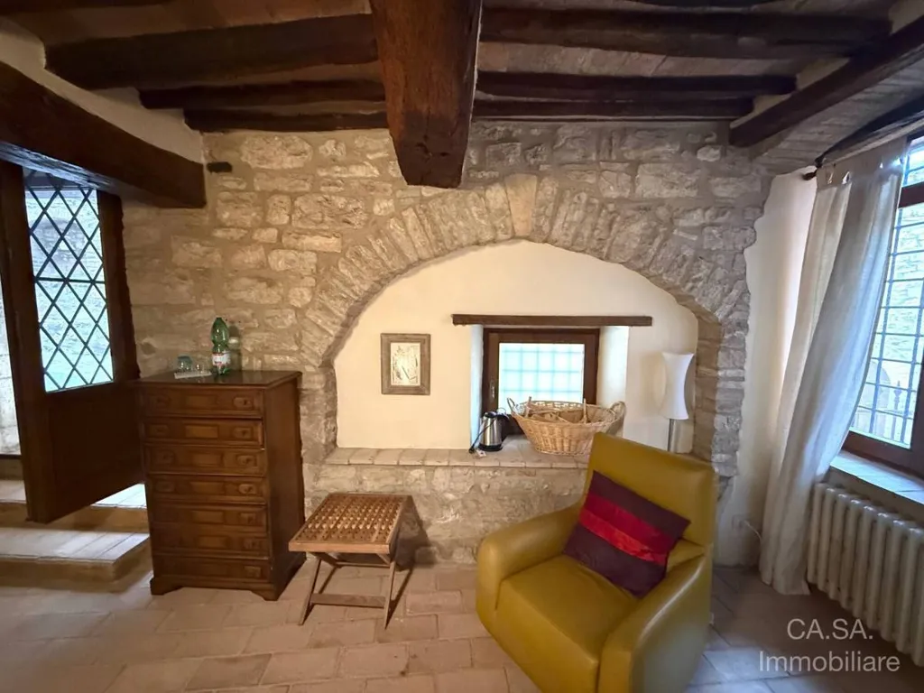 Soggiorno - Rustic Apartment with Terrace in Monte Castello di Vibio