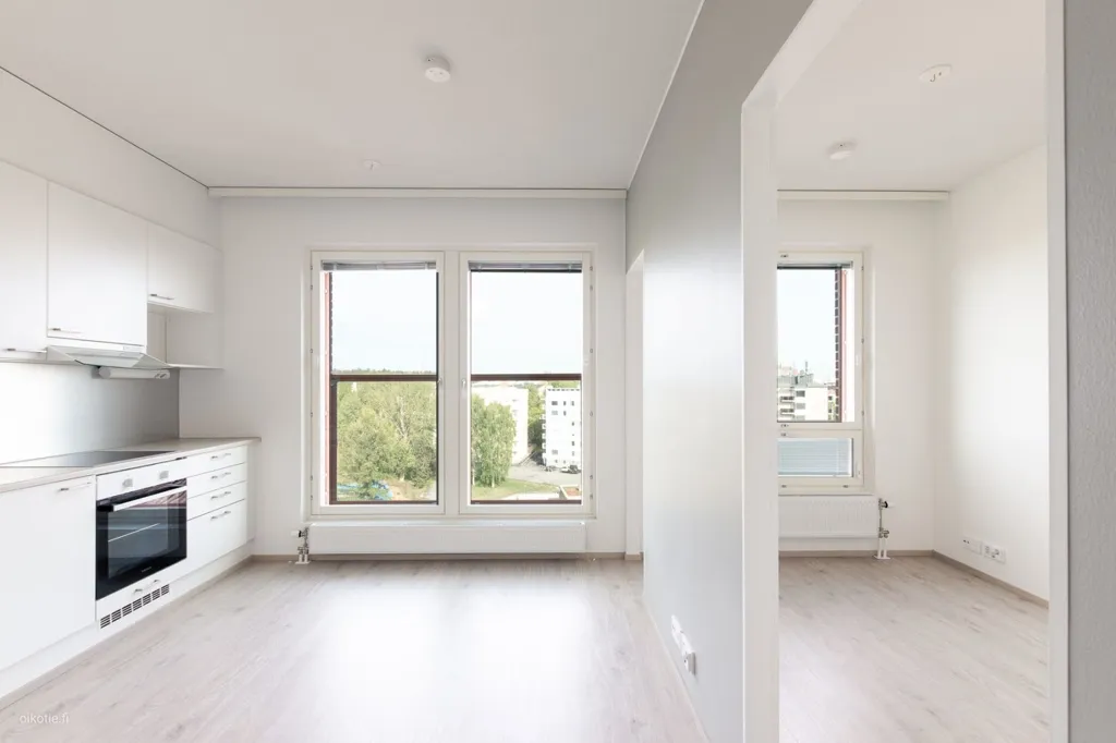 Köök - Modern Flat with Balcony in Ranta-Tampella