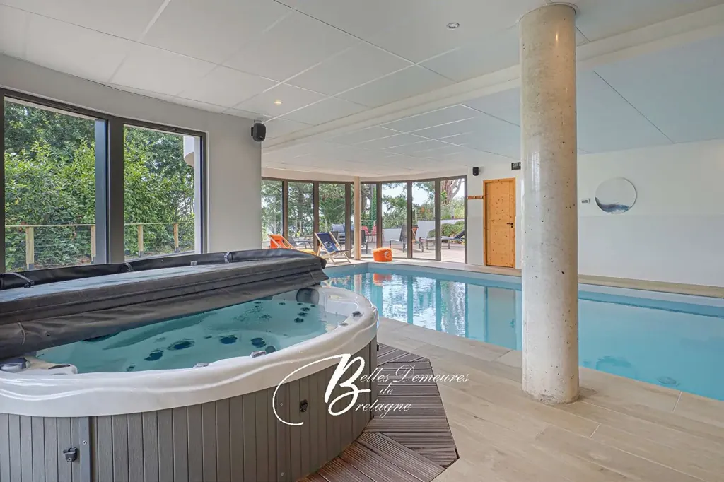 Piscine - Villa d'Architecte avec Vue Mer à Trébeurden