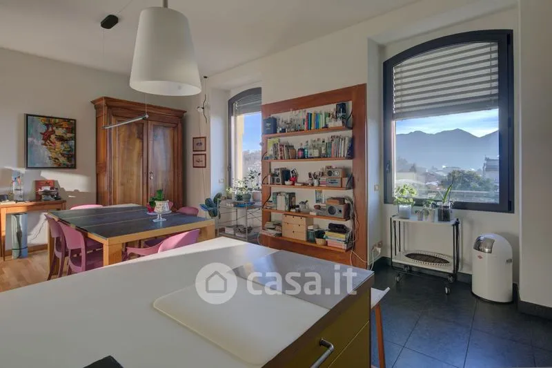 Office - Rear-Converted Attico with Balcony in Verbania