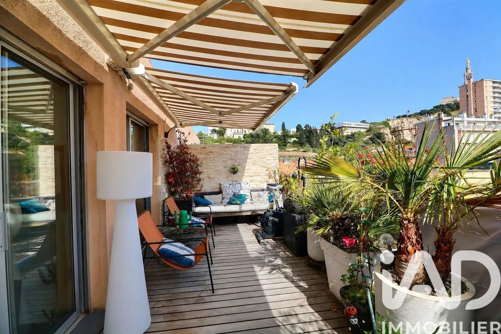 Terrasse - Appartement d'Exception avec Terrasse Vue Mer à Marseille