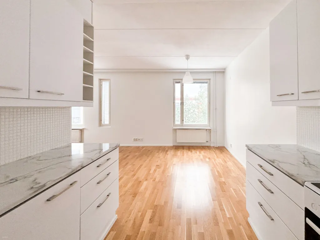 Cuisine - Spacious Two-Bedroom Apartment with Sauna in Espoo