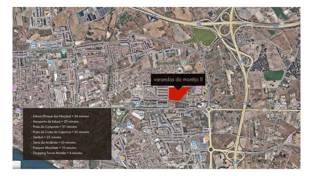 Luxury Flat with Large Balcony in Montijo