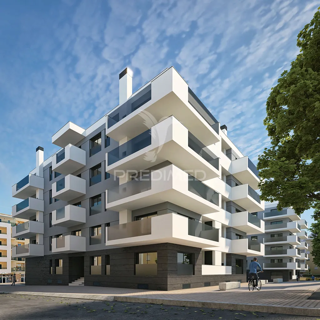 Exterior - T0+1 Apartment with Sea View in Construction