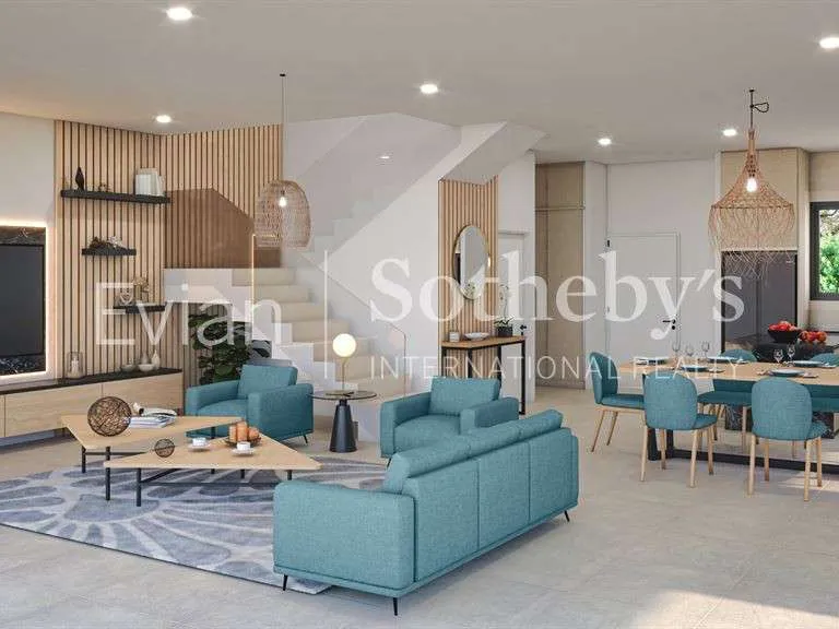 Séjour - Villa Contemporaine avec Vue Lac à Evian-les-Bains