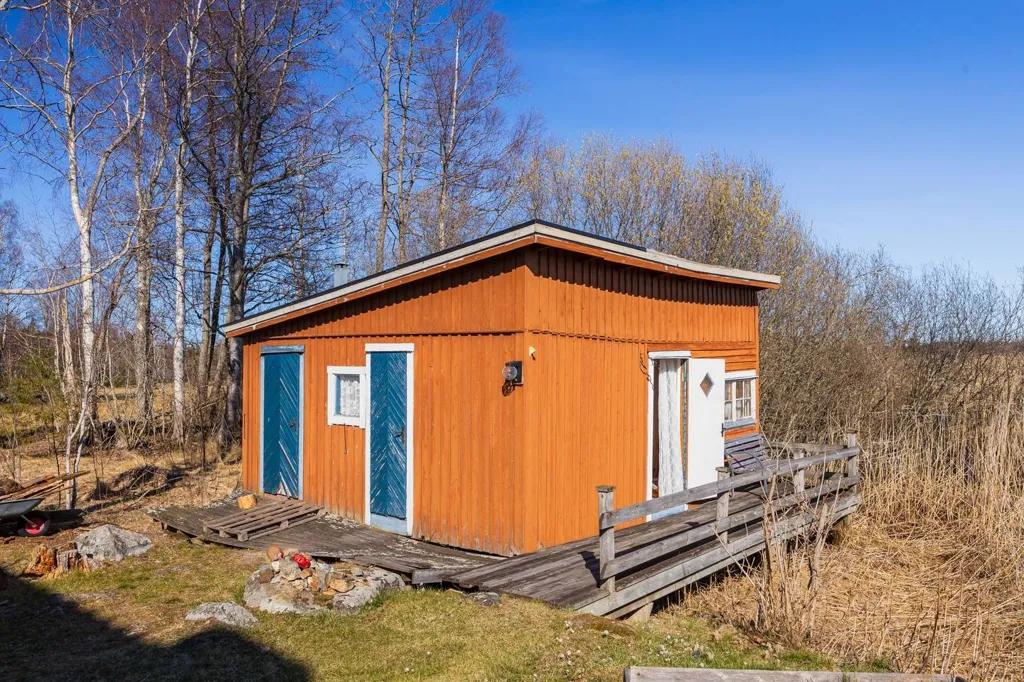 Exterior - Cottage with Private Beachfront near Gävle