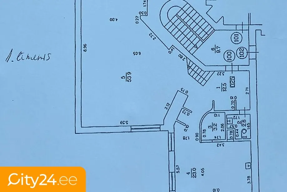 Plan - Two-Story Apartment with Terrace in Riga Centre