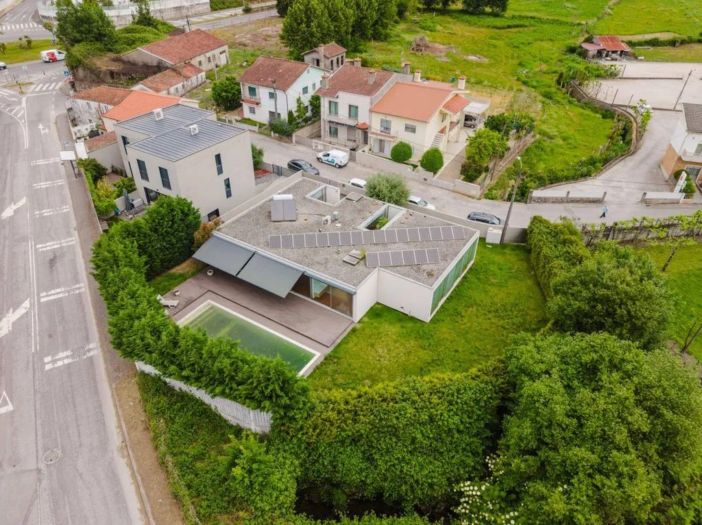 Vue aérienne - Contemporary Villa with Pool in Este, Braga