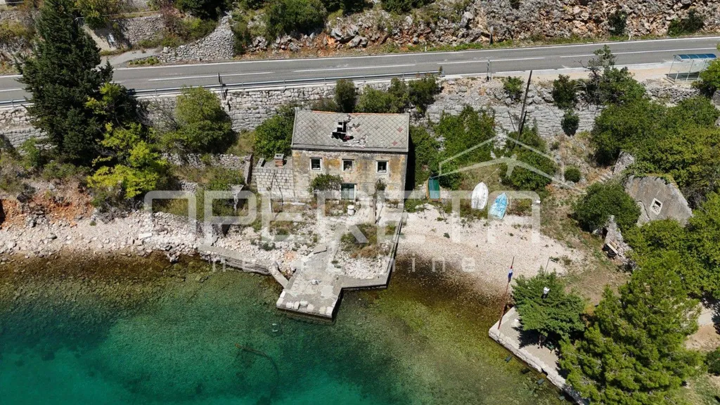 Vue aérienne - Stone House for Renovation with Sea Access in Starigrad