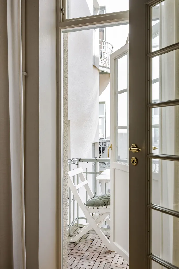 Balcon - City Apartment with Balcony in Kvarnholmen