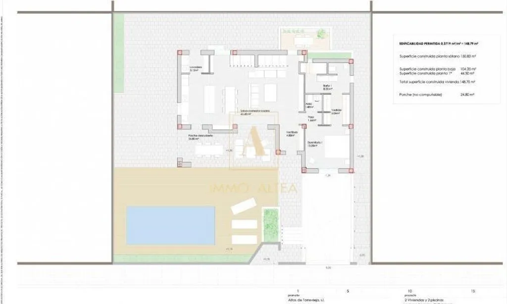 Plan - New Villa with Private Pool in Los Altos