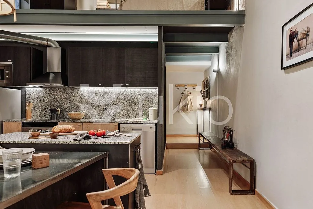 Cuisine - Duplex with Balcony in Sant Pere, Barcelona