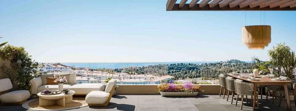 Terrasse - Penthouse with Pool in Mijas Costa