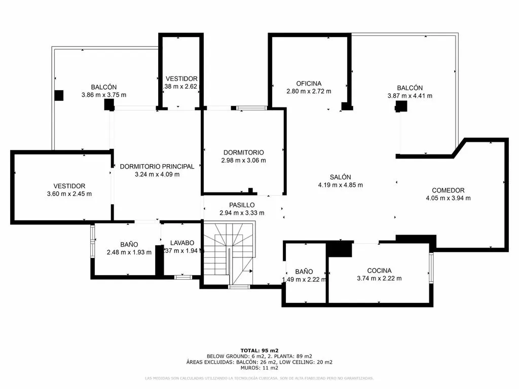 Floor Plan - Luxury Penthouse with Terraces in Marbella