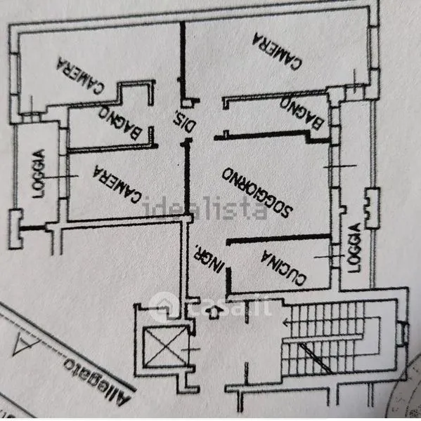 Plan - Modern Apartment with Balcony in Bologna
