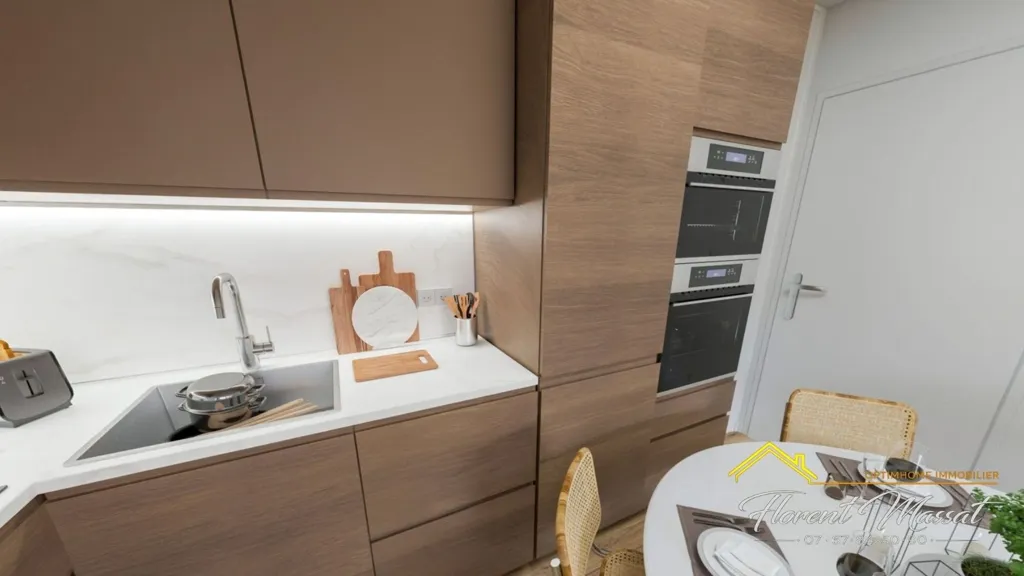 Cuisine - Appartement avec balcon au sud à Bessières