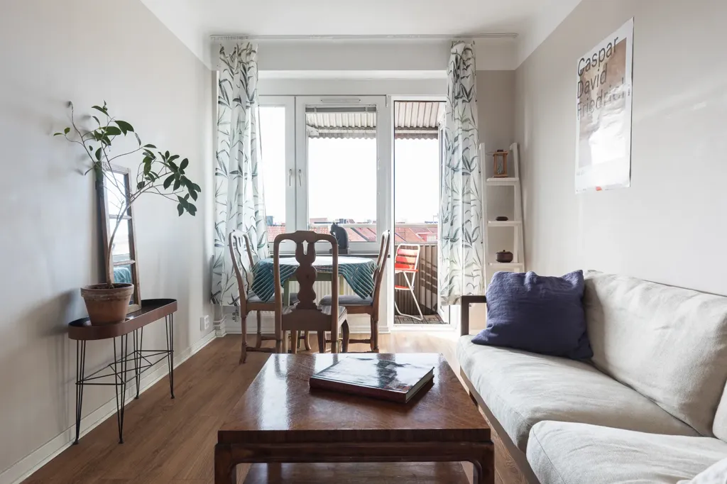 Séjour - Apartment with West-Facing Balcony in Malmö