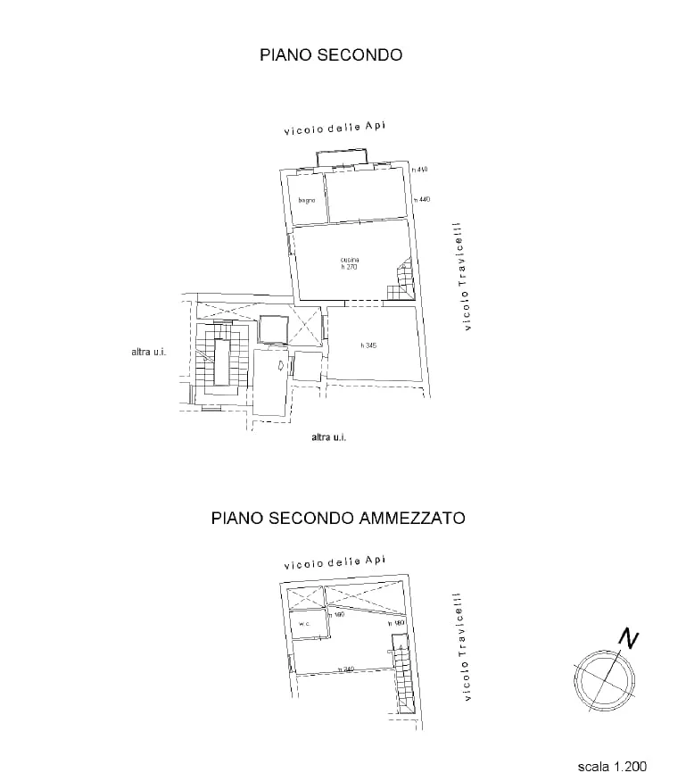 Plan - Refurbished Apartment with Balcony in Palermo
