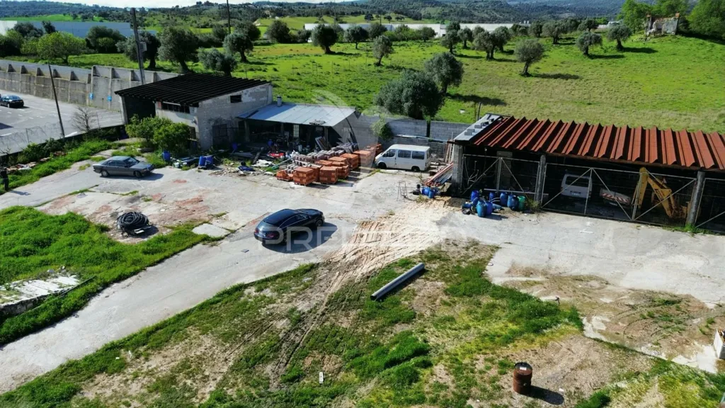 Aerial - Commercial Warehouse with Land in São Pedro