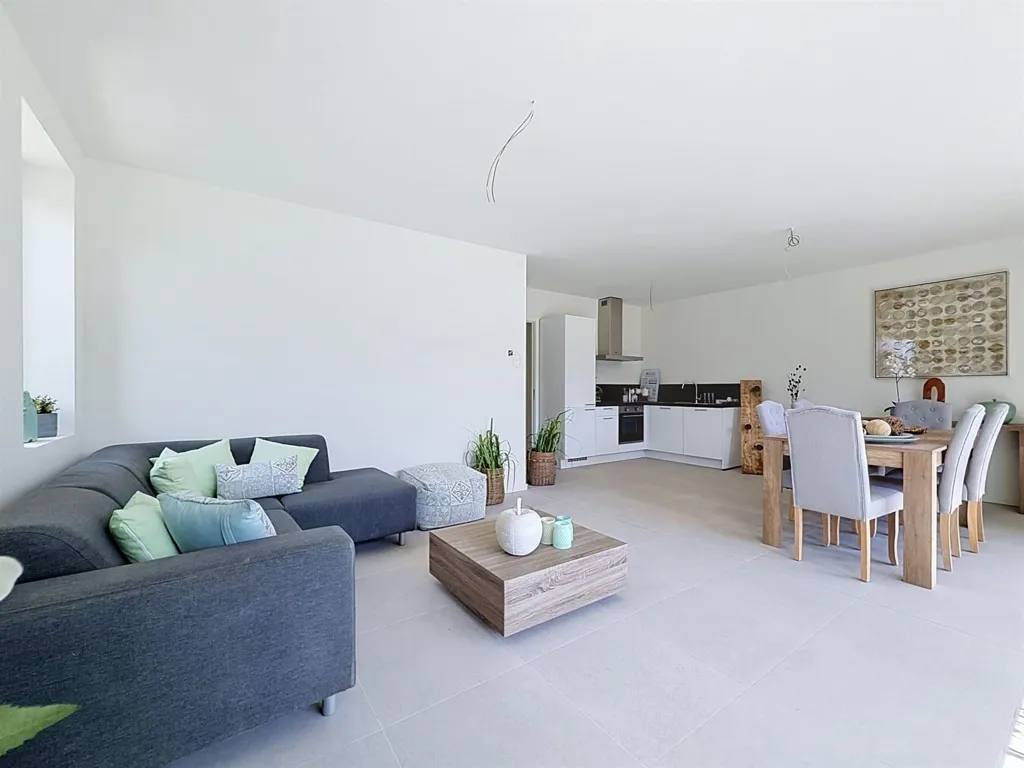Living Room - New Apartment with Terrace in Oupeye