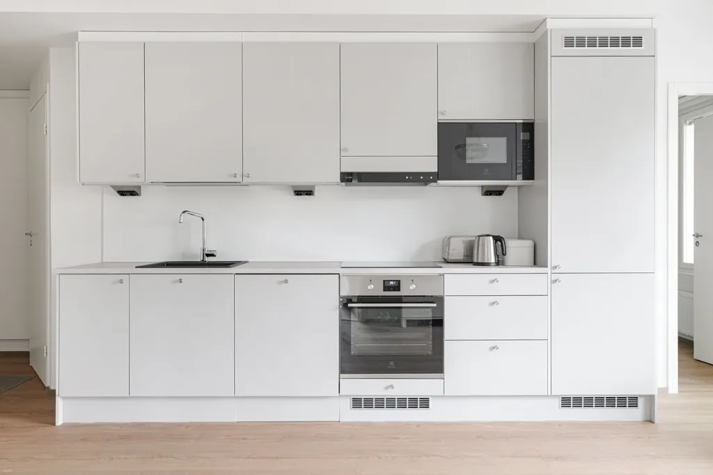 Cuisine - Modern Flat with Glazed Balcony in Espoo
