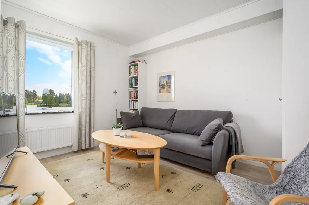 Séjour - Modern Flat with Ljungan View in Kvissleby