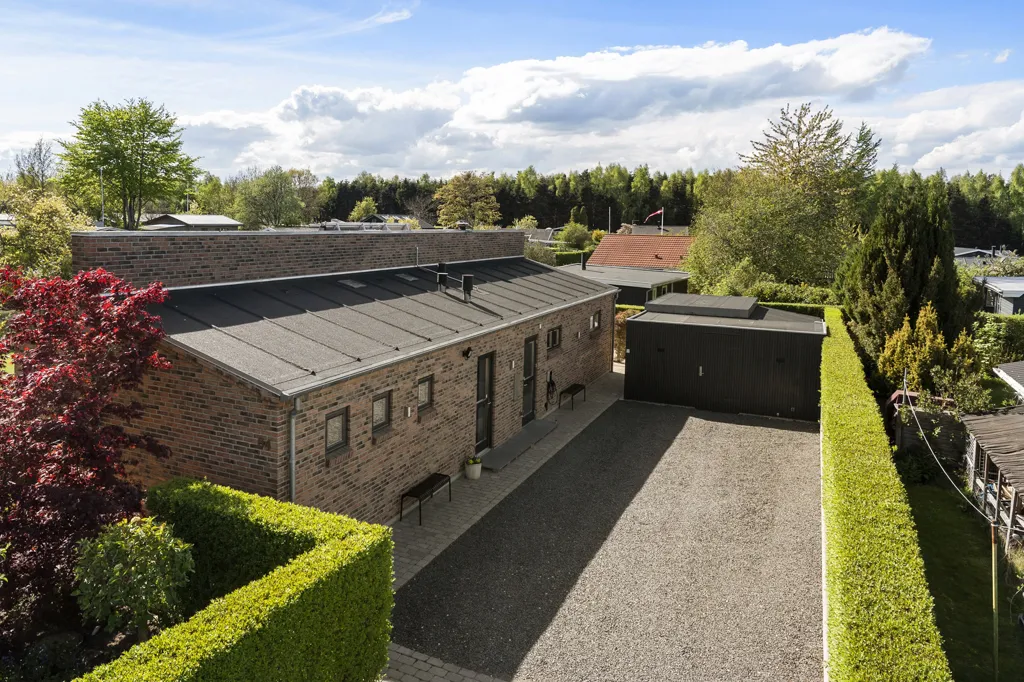 Aerial - Modern Luxury Villa with Spa in Juelsminde