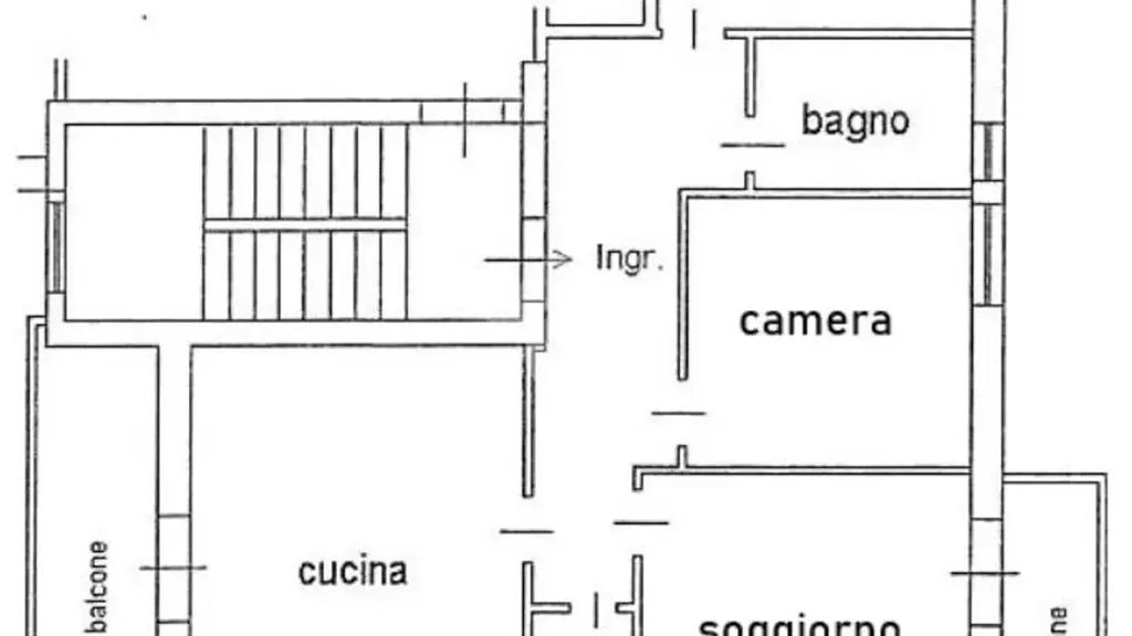 Plan - Rusticated Apartment with Balcony in Montalto Uffugo
