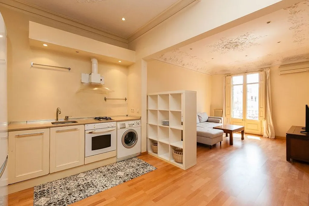 Cuisine - Modernist Flat with Balcony in L'Antiga Esquerra