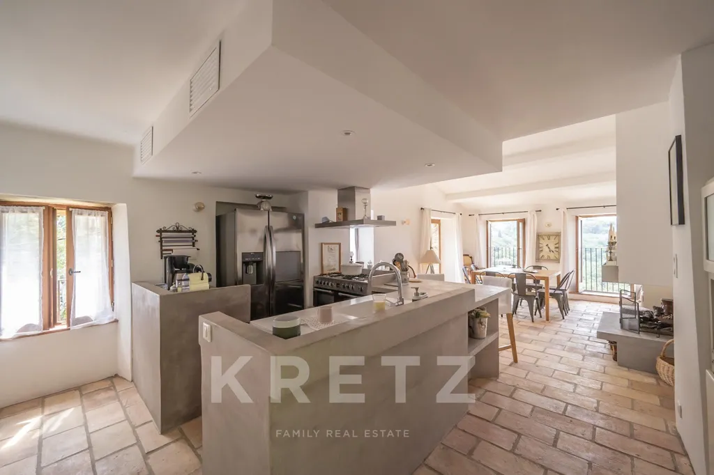 Cuisine - Maison de Village Rénovée avec Vue Mer à Centuri