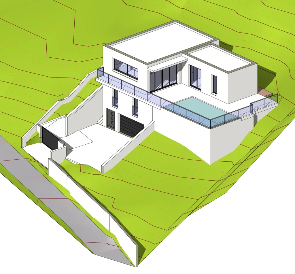 Villa Contemporaine avec Vue Panoramique à Millau