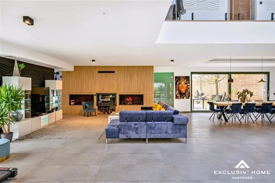 Séjour - Villa Moderne avec Spa à Bruxelles Ouest